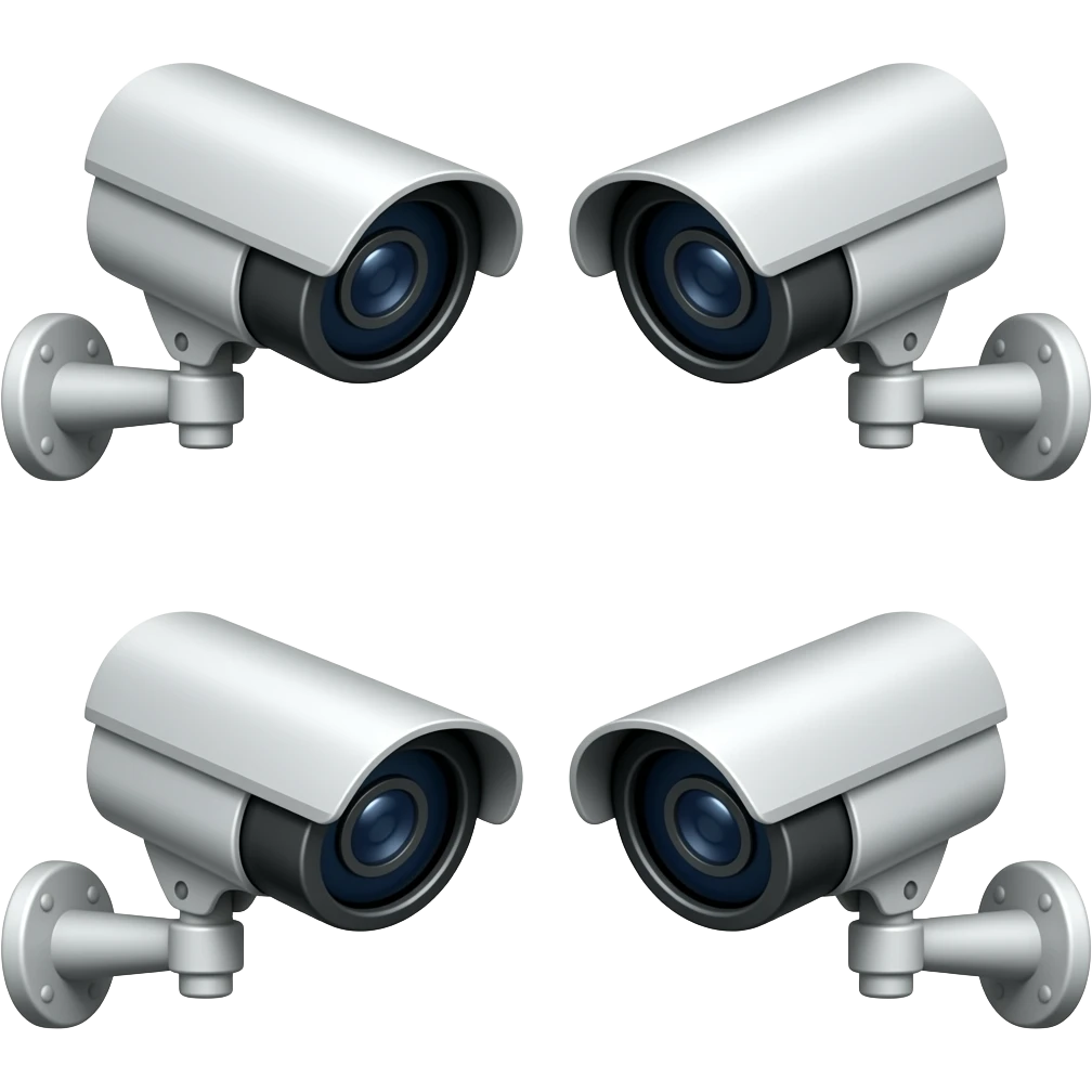 4 CCTV cameras in one emoji