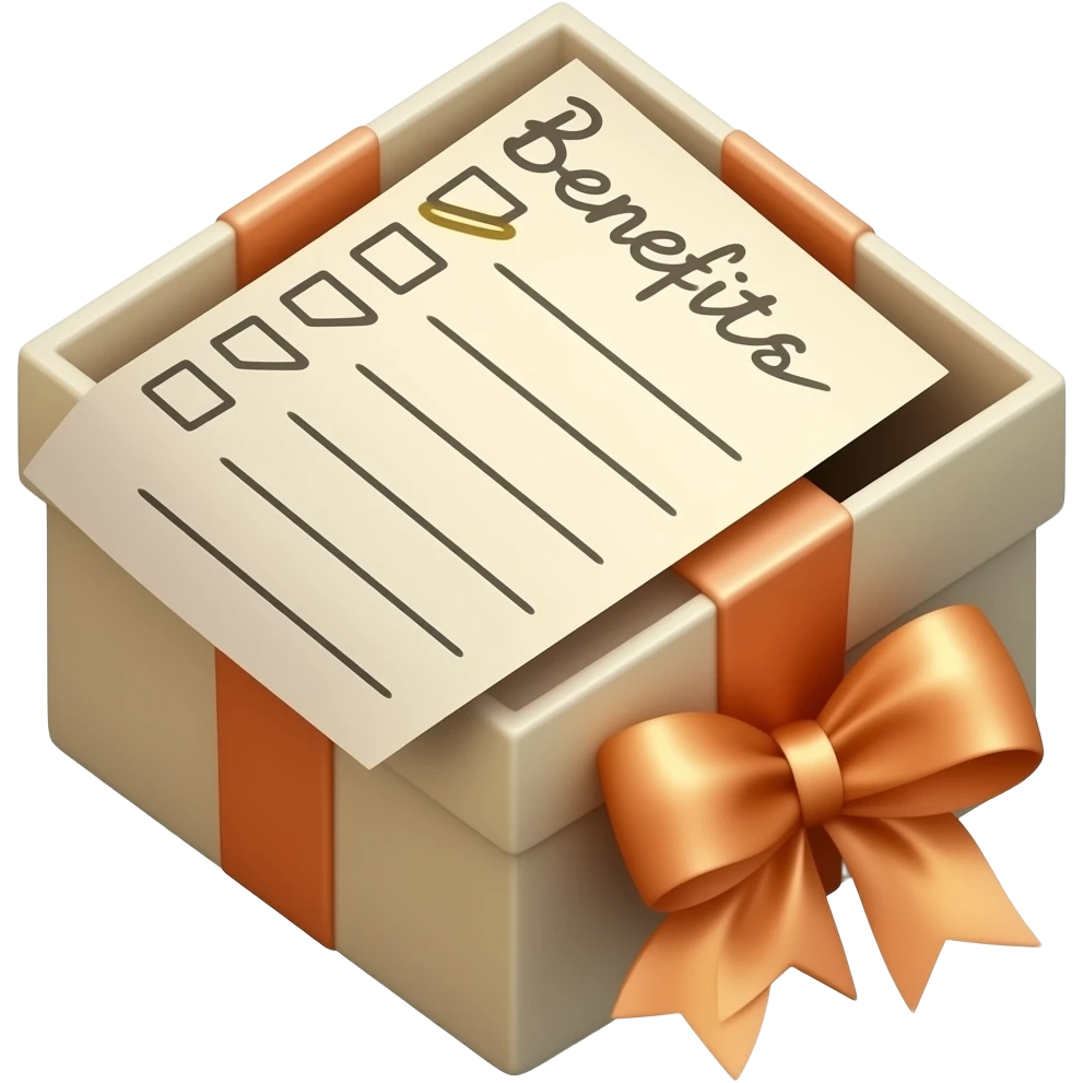 REGALO, BENEFICIOS emoji