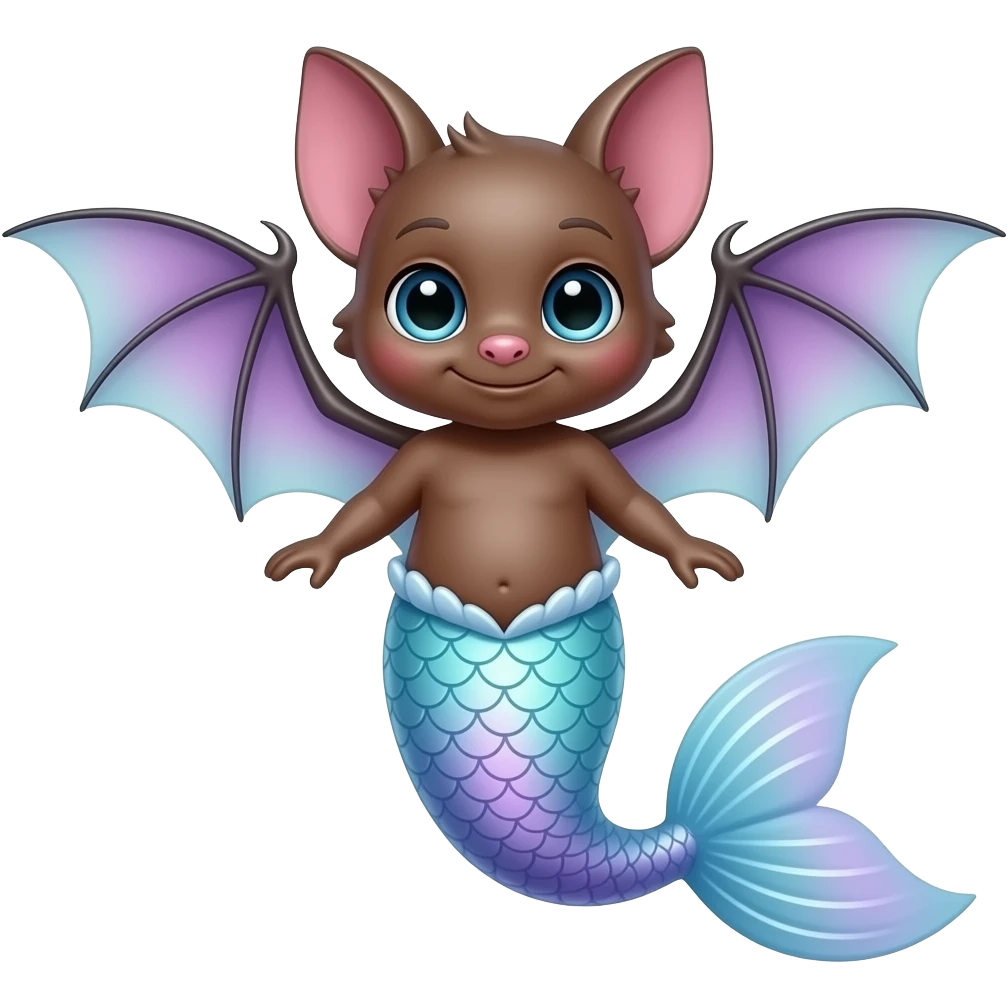 baby bat mermaid emoji