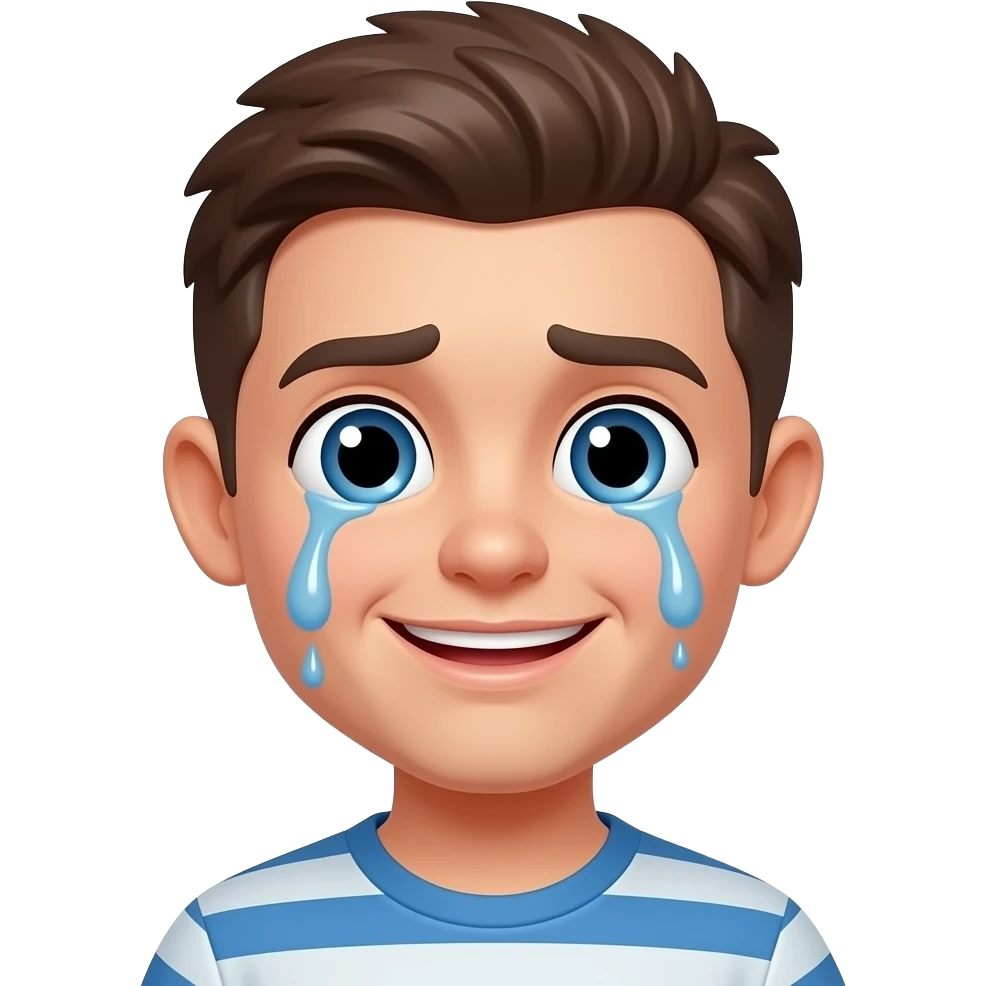 A 😃 with🥺 this guy‘s eyes with drool emoji