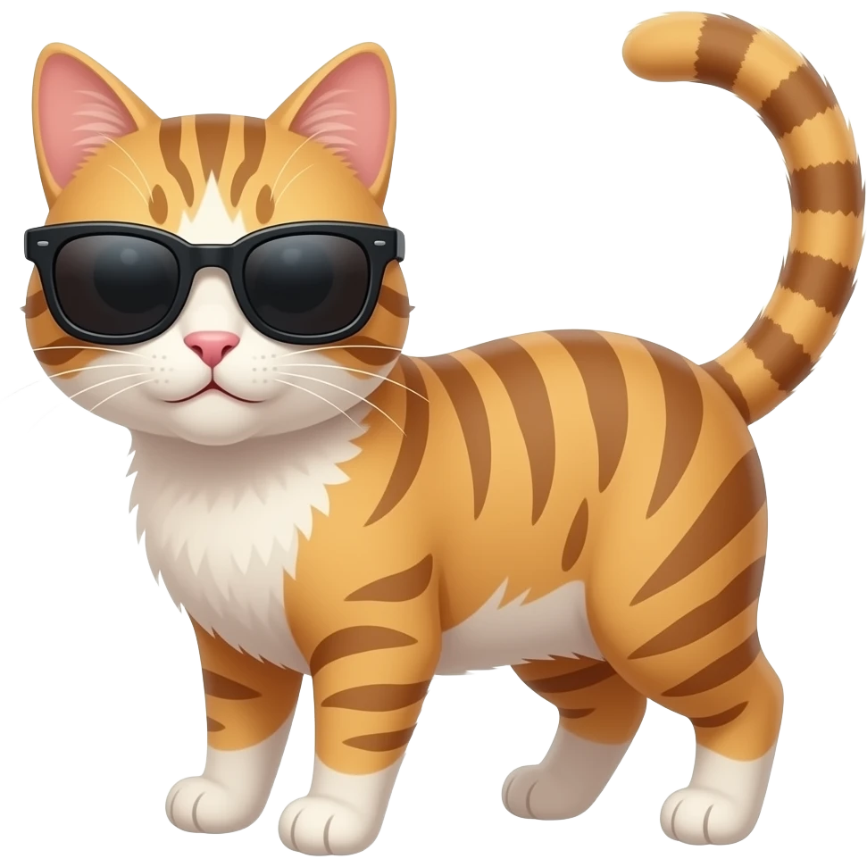 Cat wearing sunglasses emoji