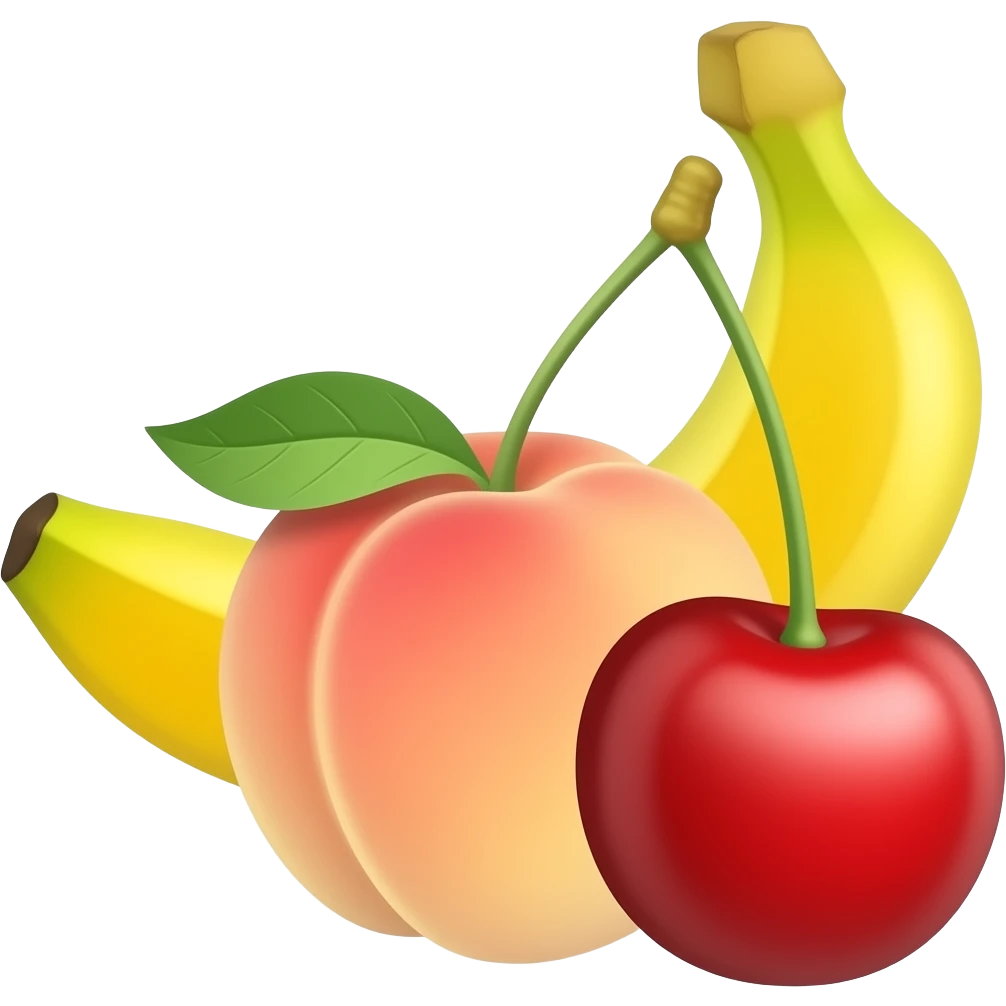 🍌+🍑=🍒 emoji