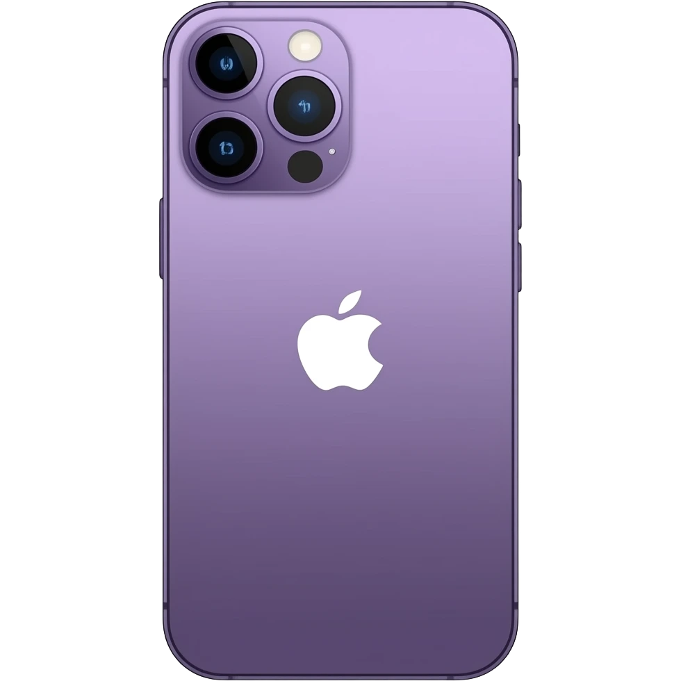 Purple iPhone emoji