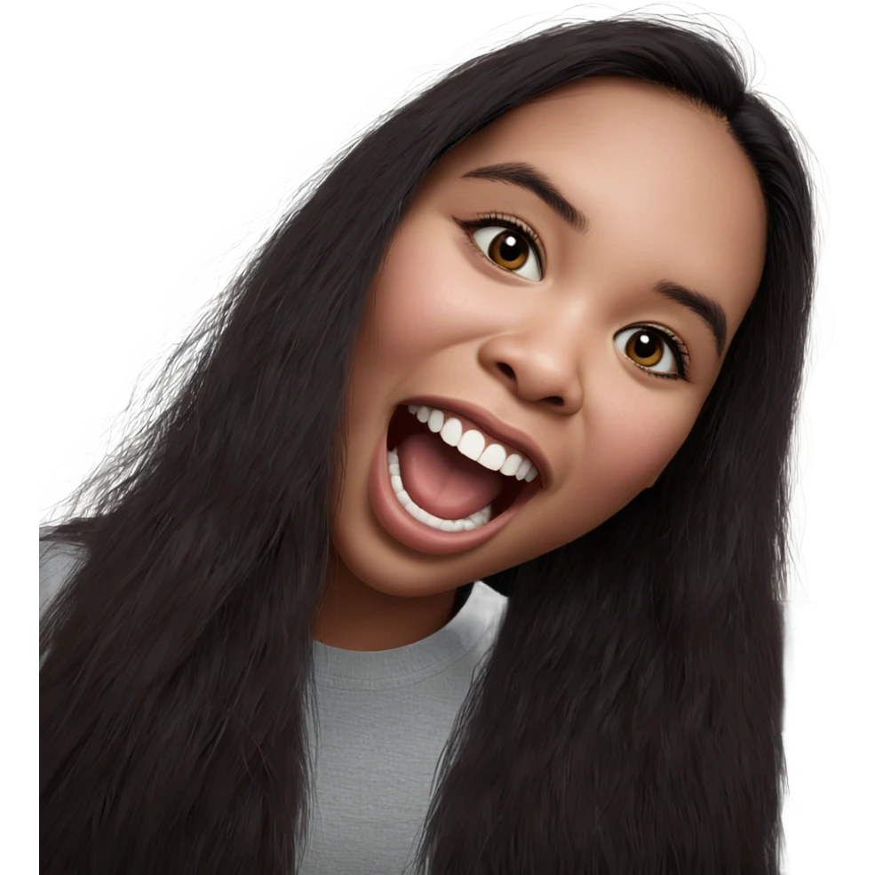 realistic portrait of girl emoji