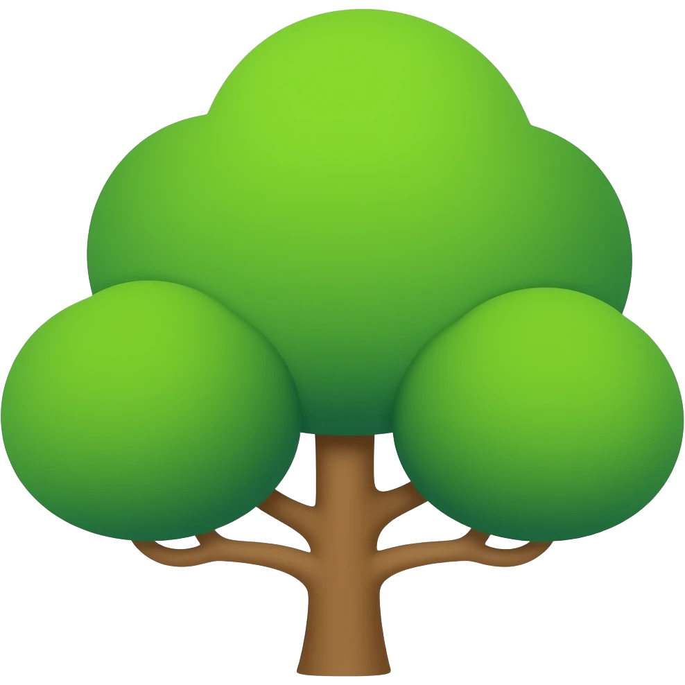 stylized tree emoji
