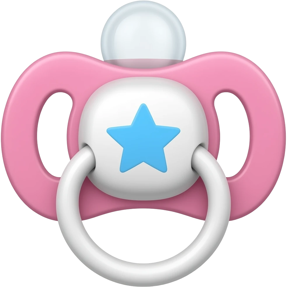 baby pink baby pacifier emoji