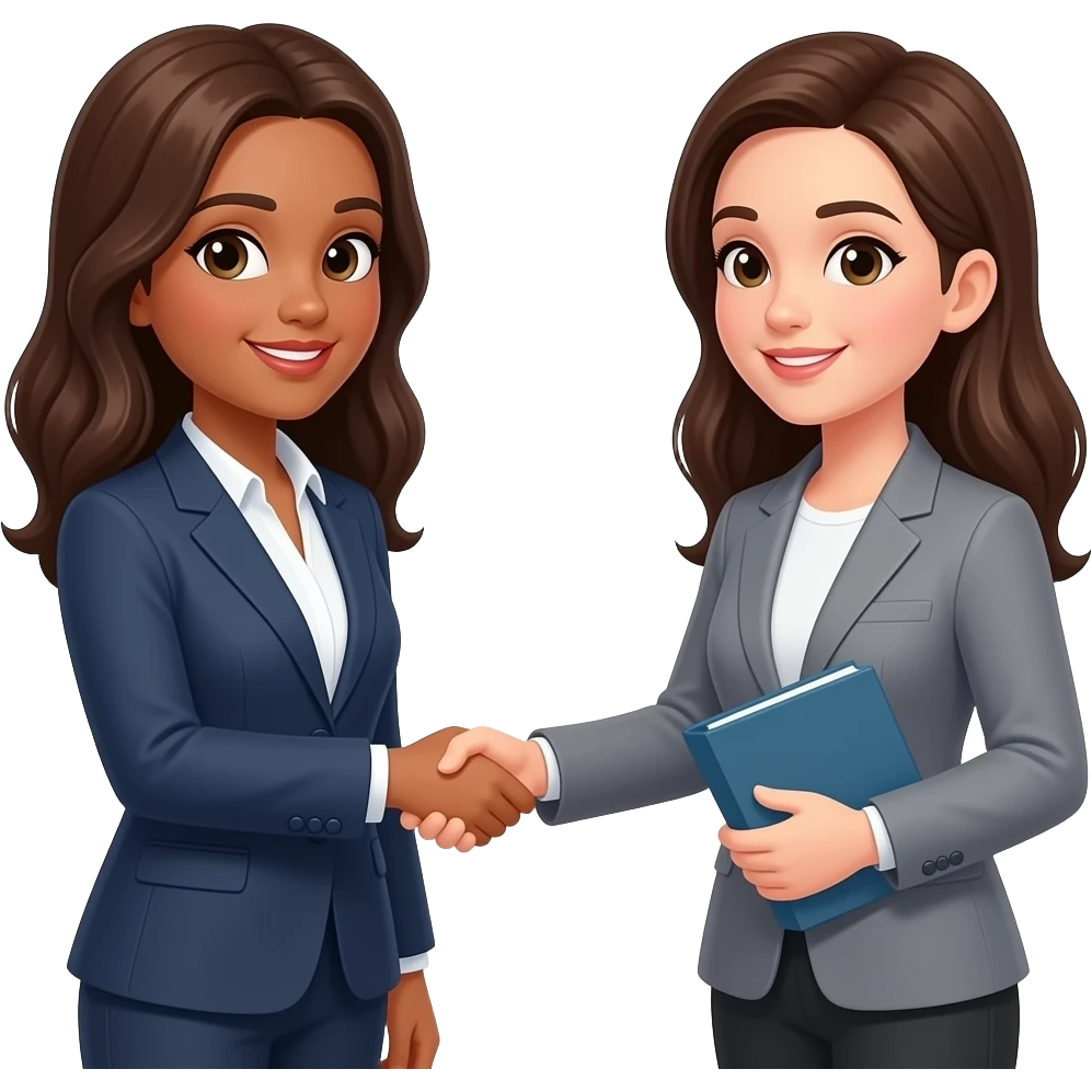 dos mujeres encontrandose emoji