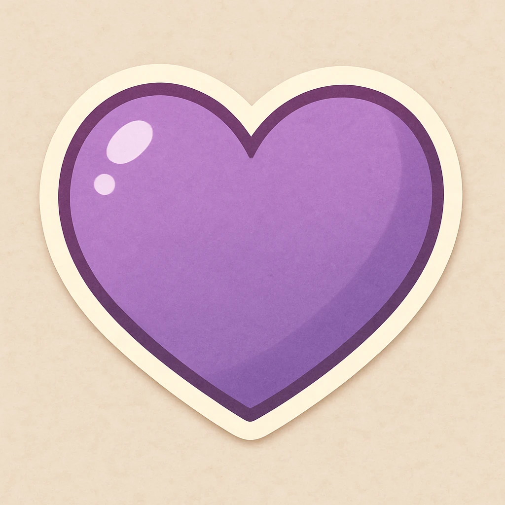 heart purple emoji