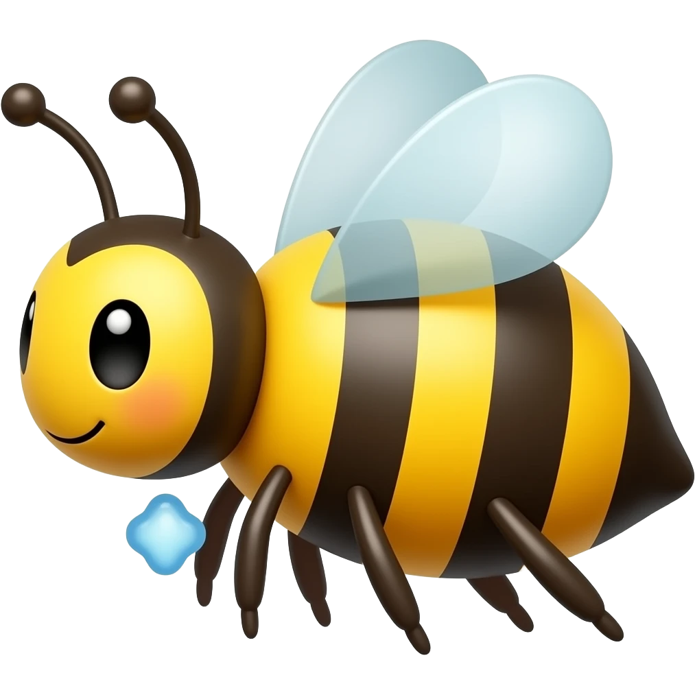 Cartoon bee emoji