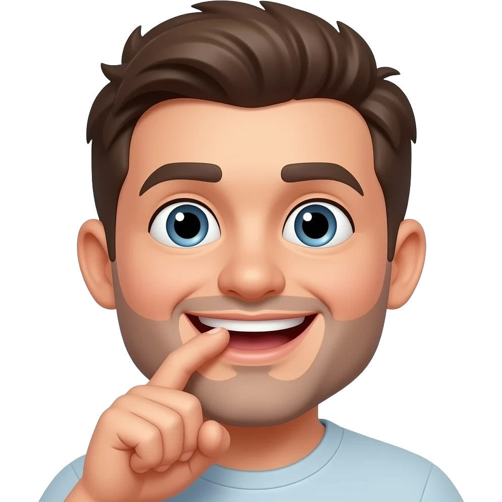 Flirty finger biting emoji emoji