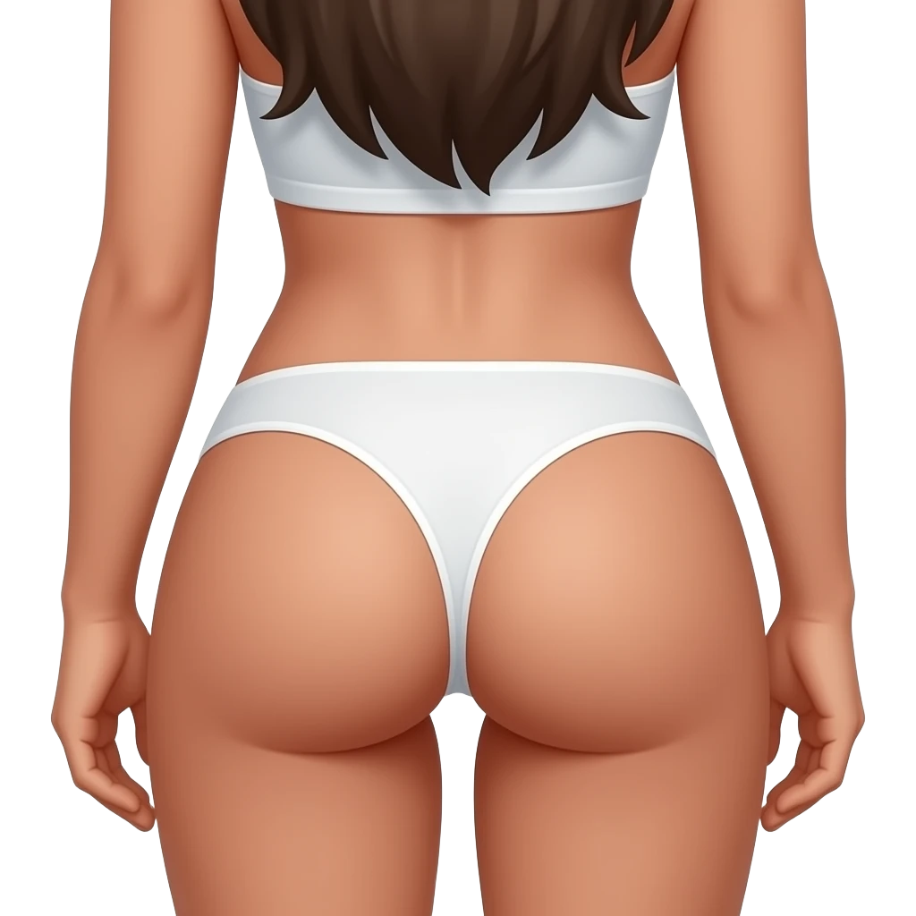 light skinned girl ass out emoji