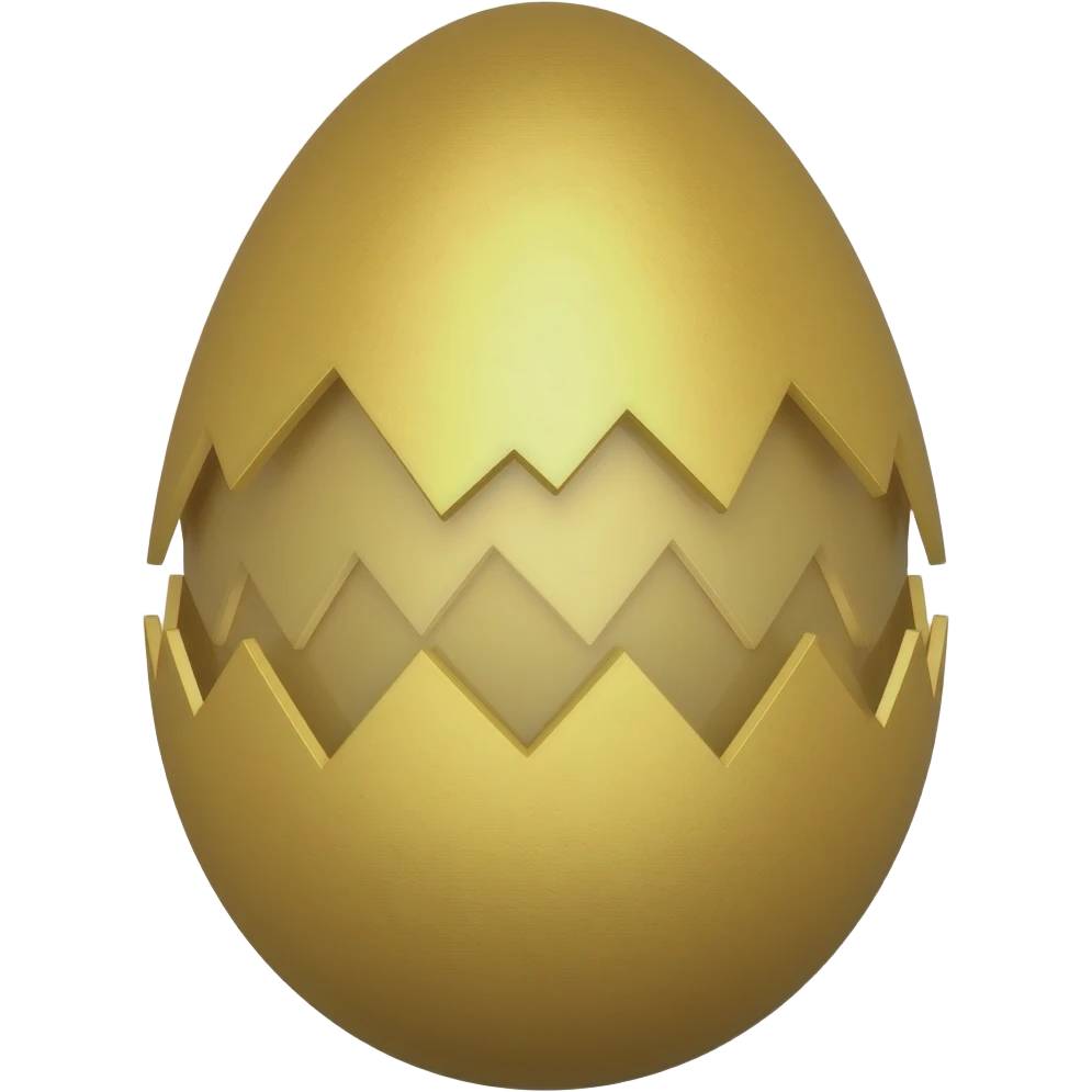 egg golden easter hatch void emoji