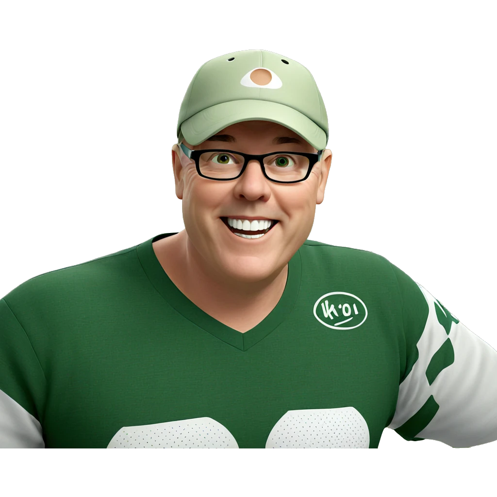 smiling boy in green shirt emoji