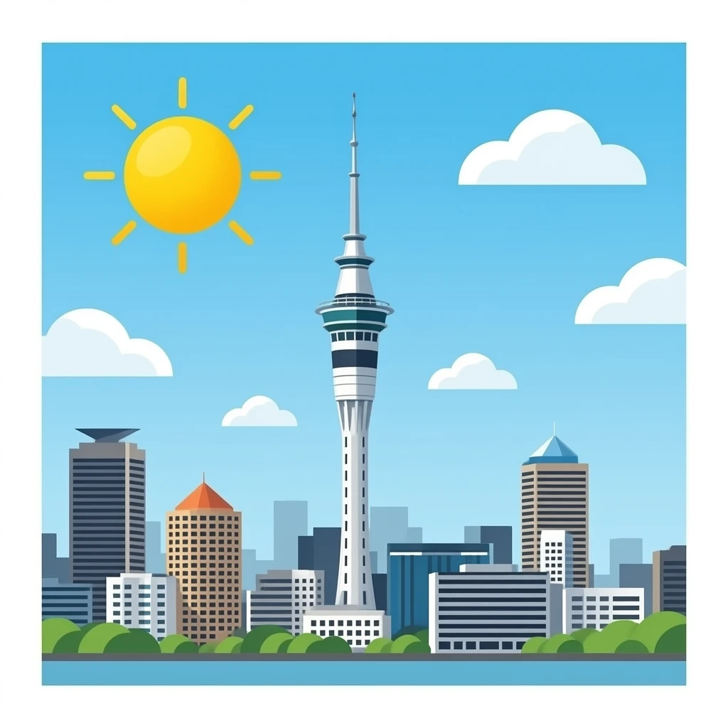 auckland sky tower with no background emoji