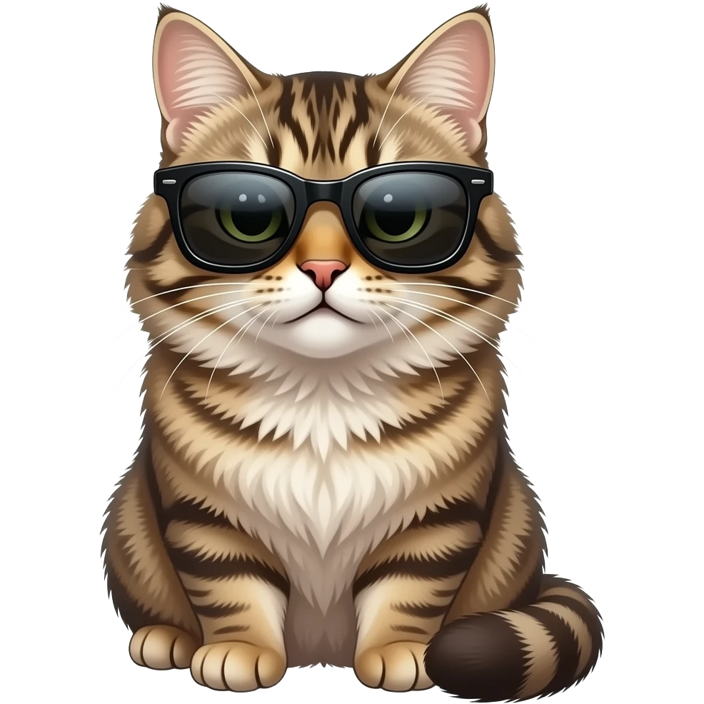 Cat wearing sunglasses emoji