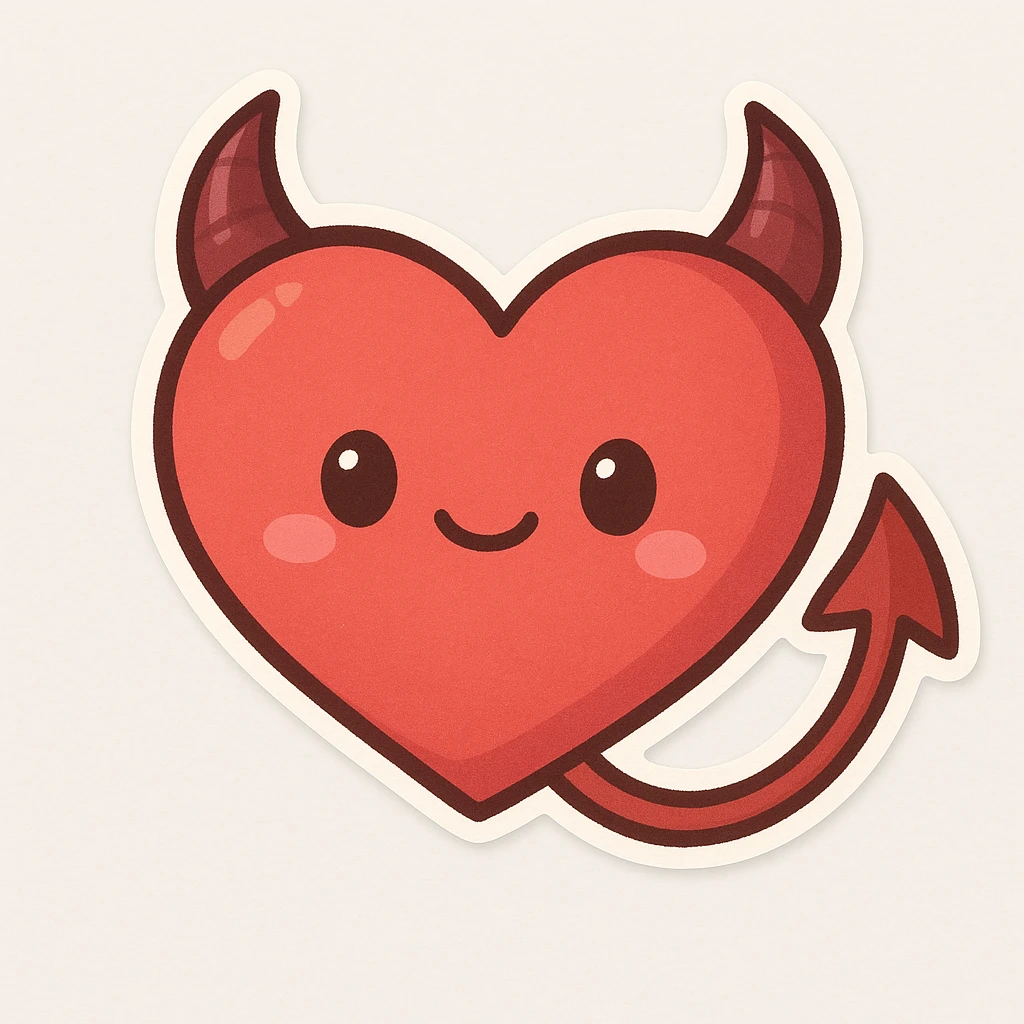 devil heart emoji