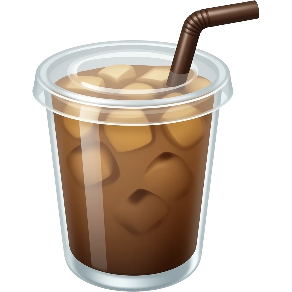 Iced coffee emoji