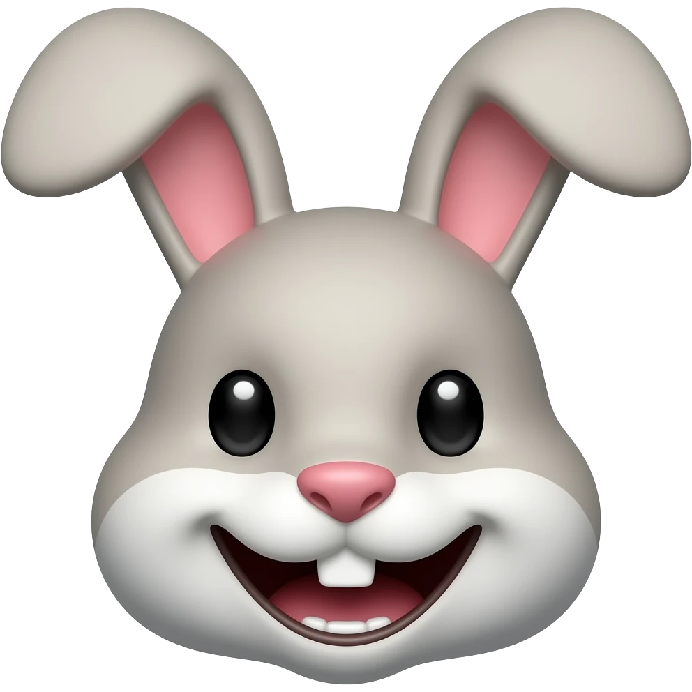 rabbit face with teeth emoji