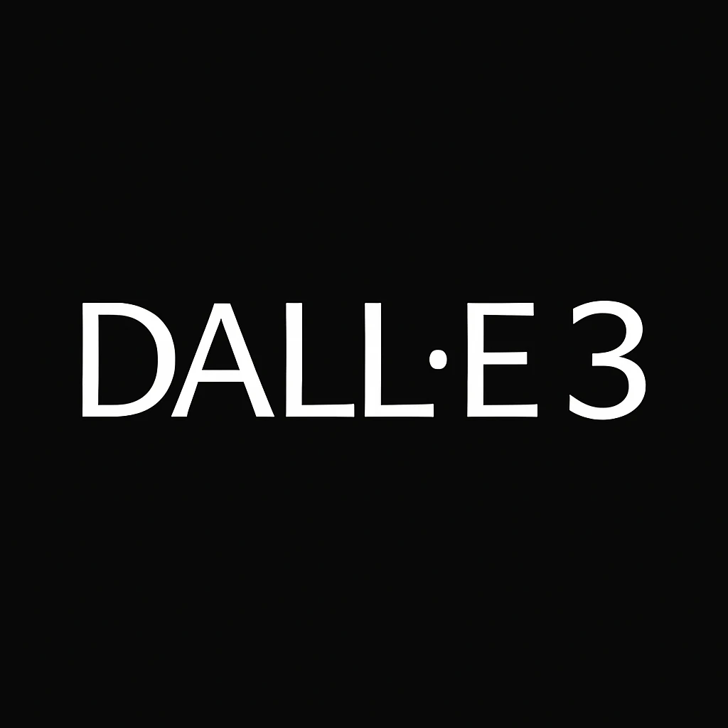 make the logo of "DALLE.3" black background  emoji