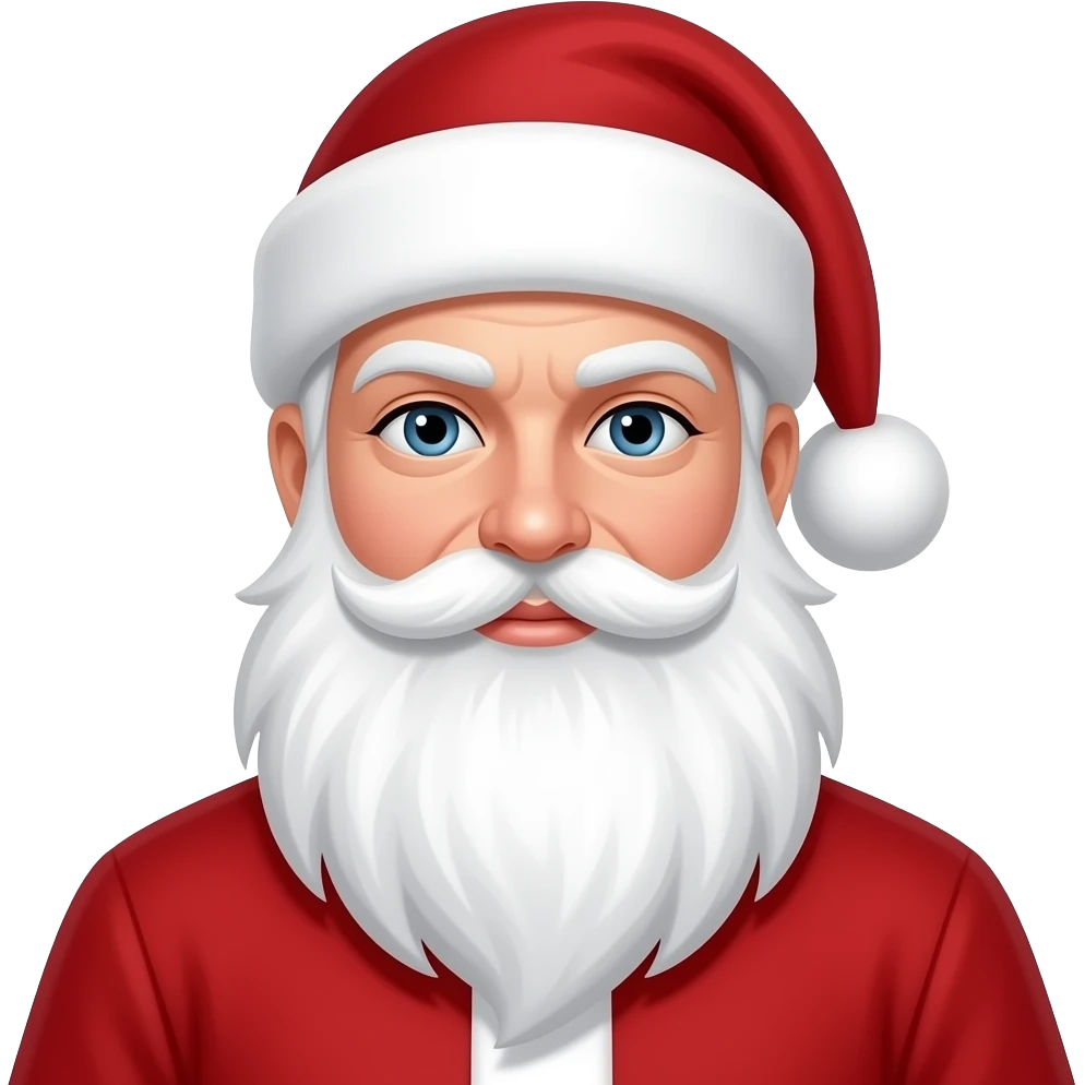 De uma senhora de rua vestida de pai natal emoji