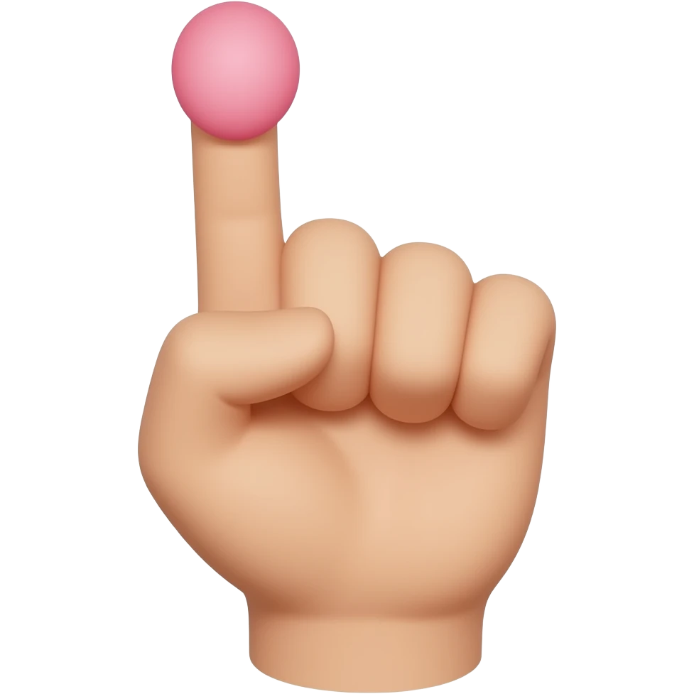 Put up the pinky finger emoji