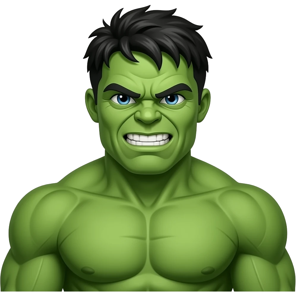Muscle filled hulk emoji emoji