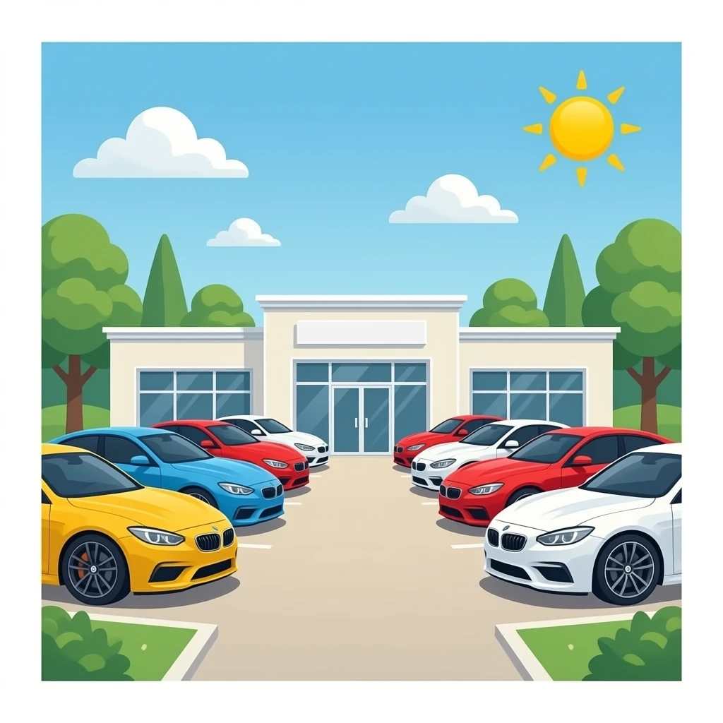 Expensive car lot without background emoji