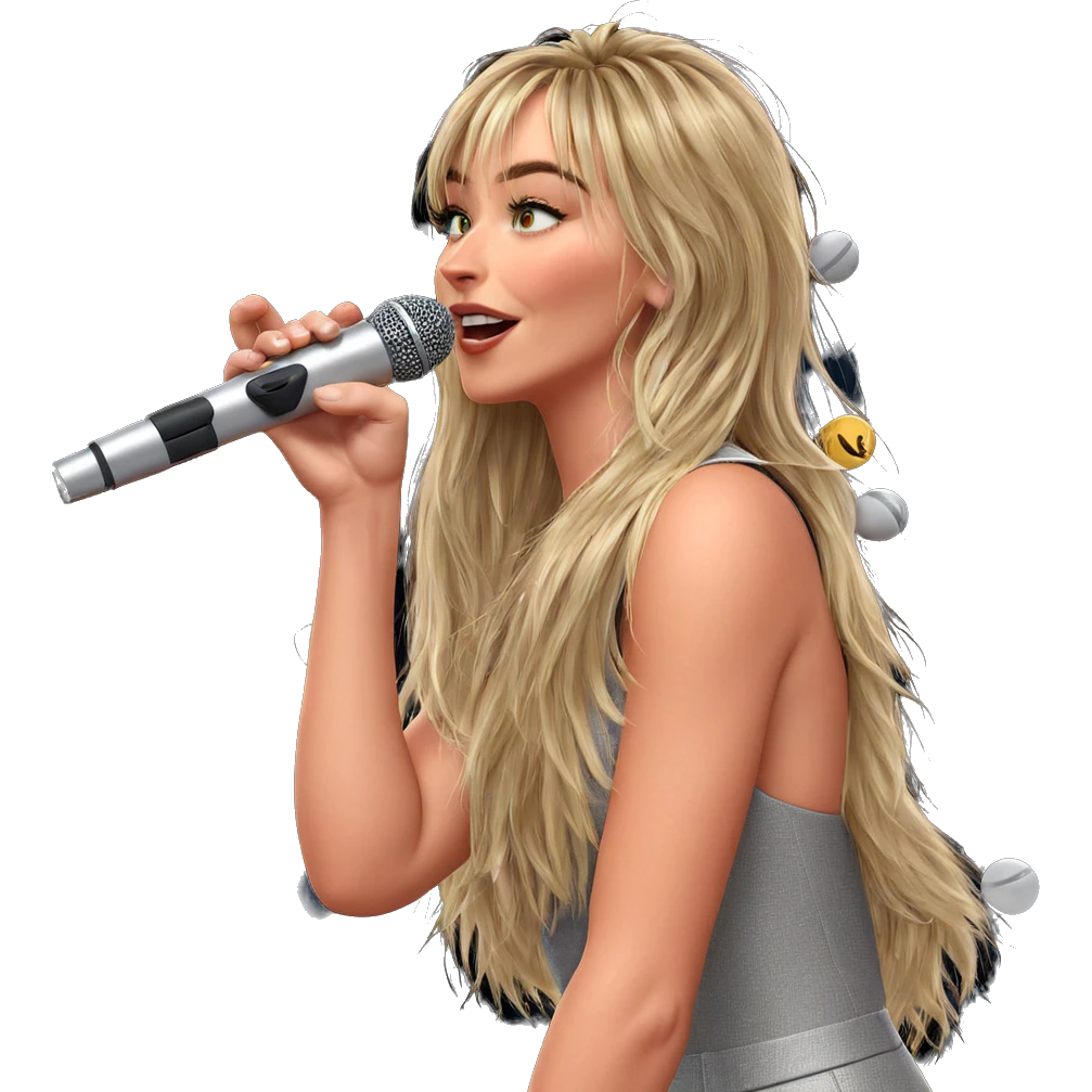 girl singing with microphone emoji