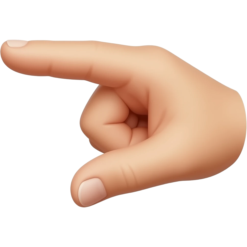 finger gesture showing how small emoji