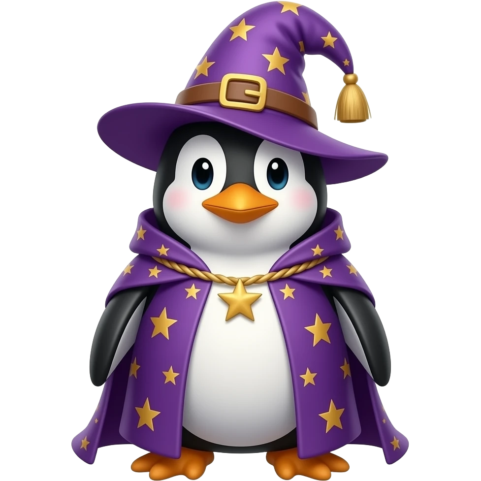 Penguin Wizard emoji