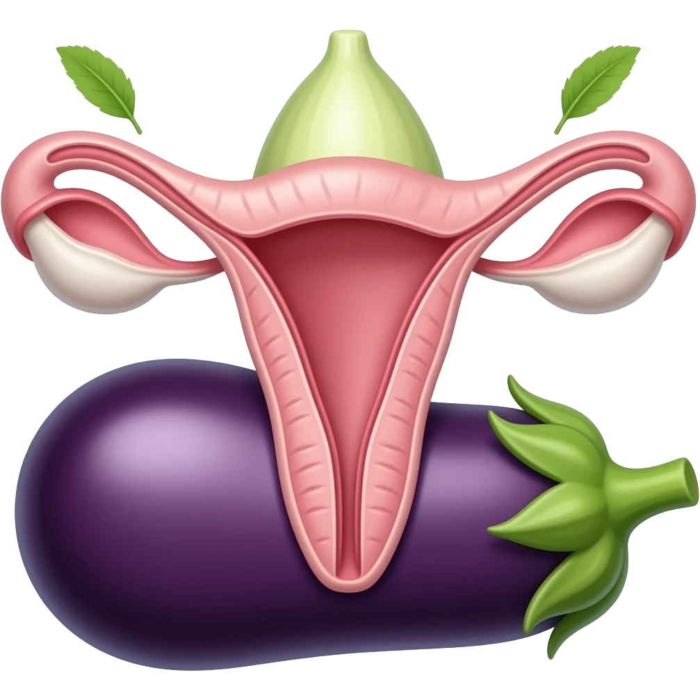 Eggplant in vagina emoji
