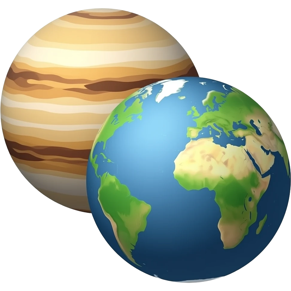 coppia di 2 pianeti emoji