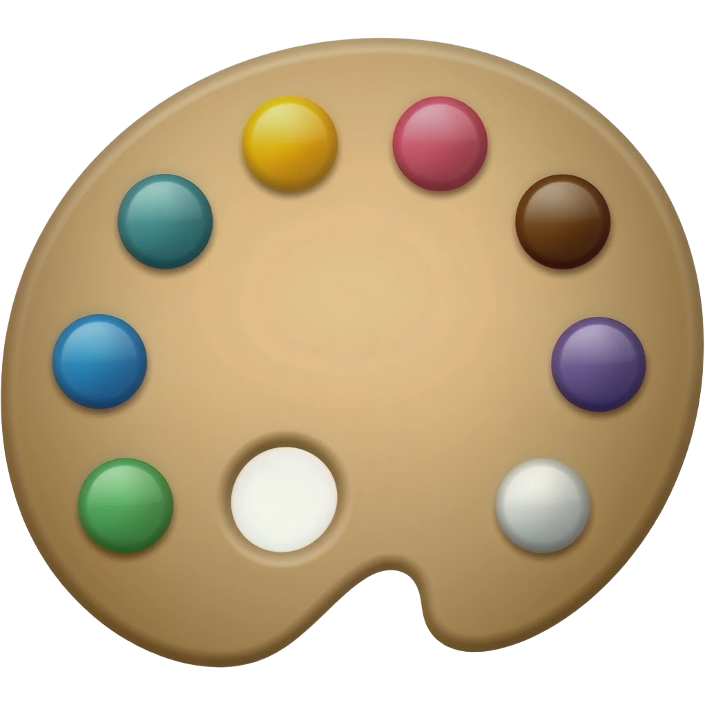 Emoji de una paleta de arte 🎨 emoji