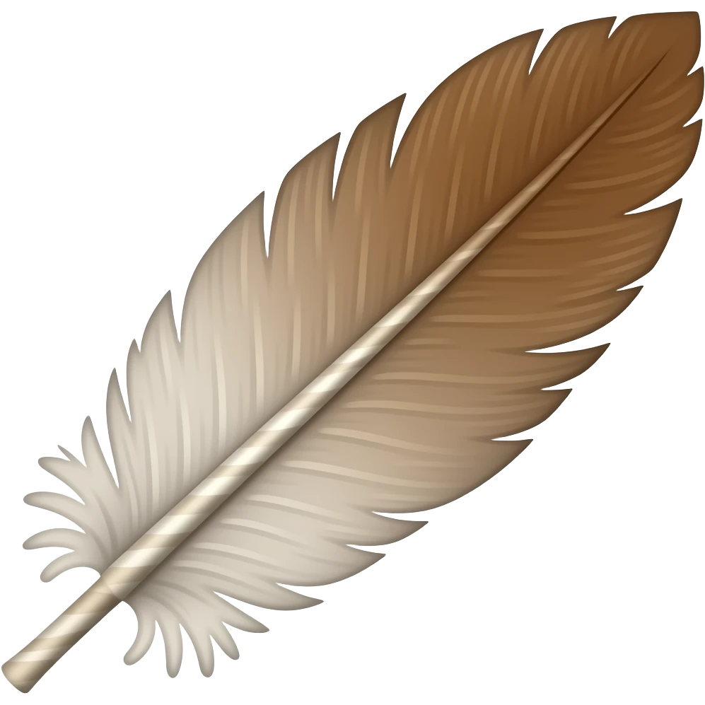 Feather tail emoji