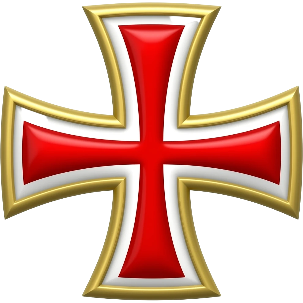 The knights templar cross emoji