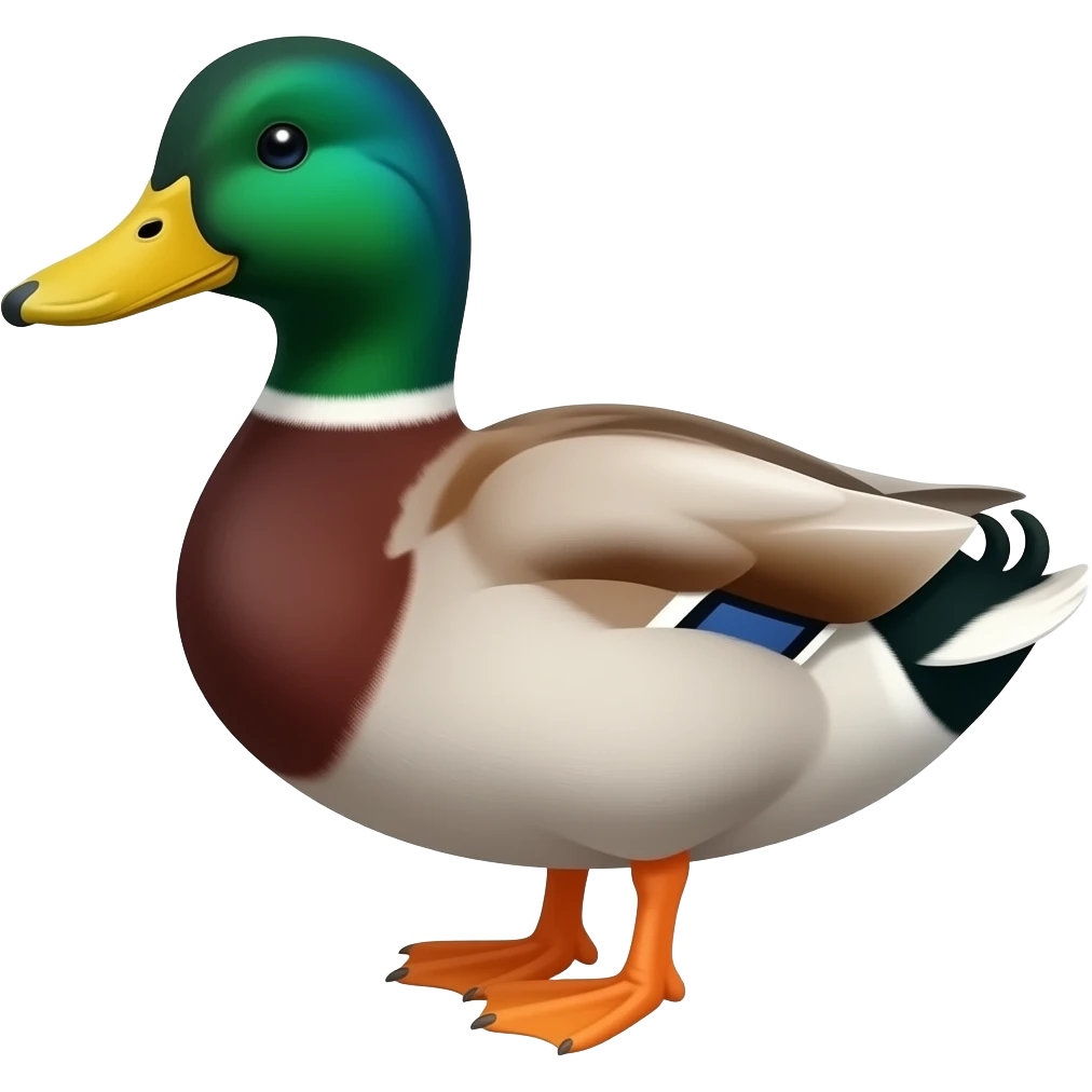 a duck emoji