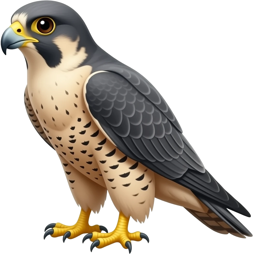 Cartoon falcon emoji