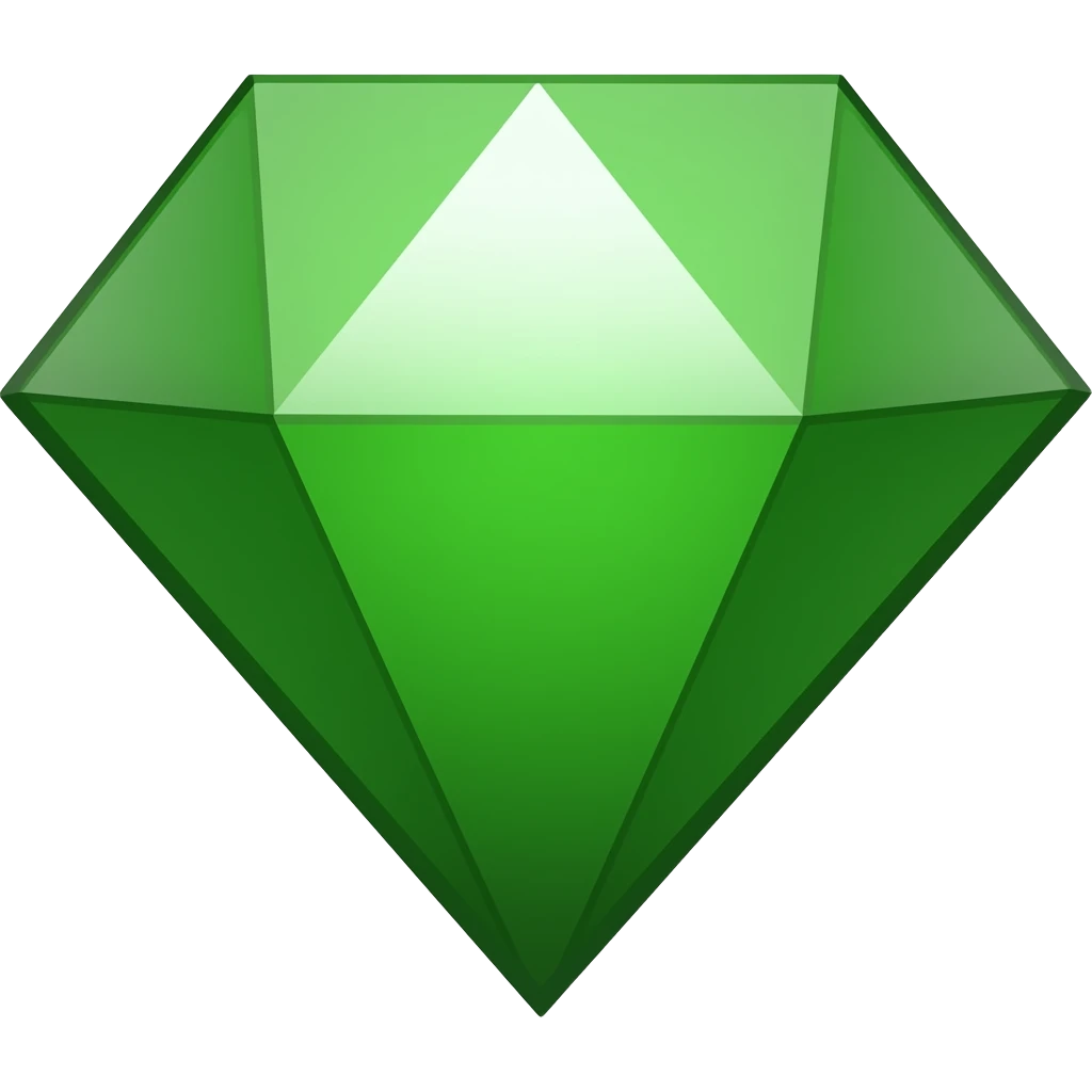 green diamonds emoji