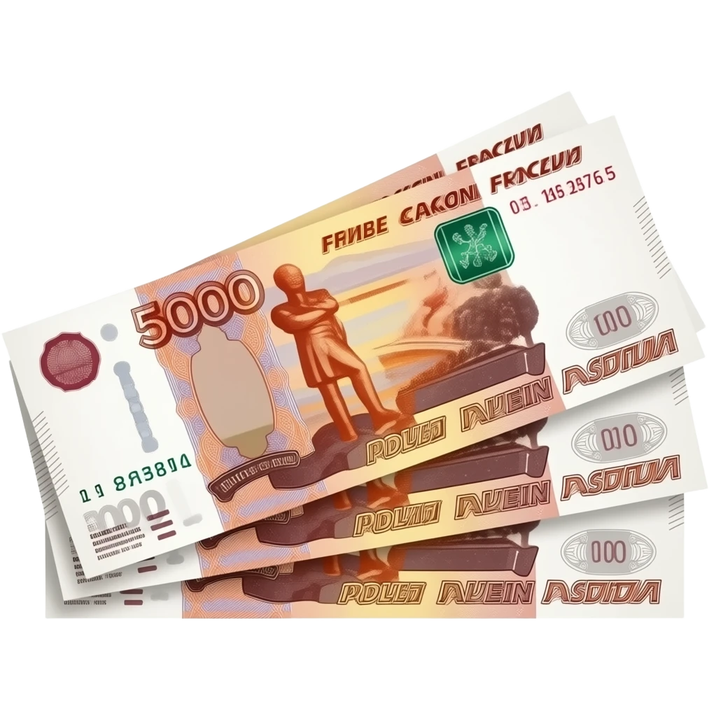 5000 рублей купюры emoji