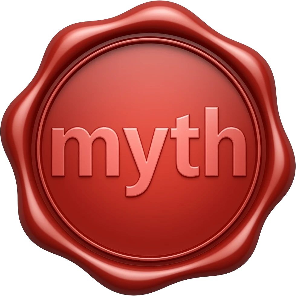 The seal that printed the word ‘myth’ in red emoji