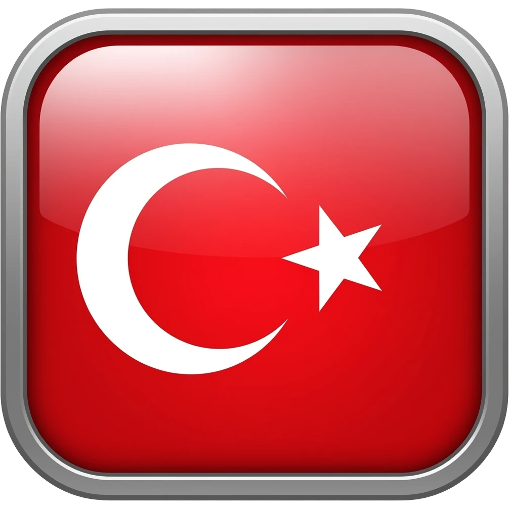 Kare Türkiye emojisi emoji