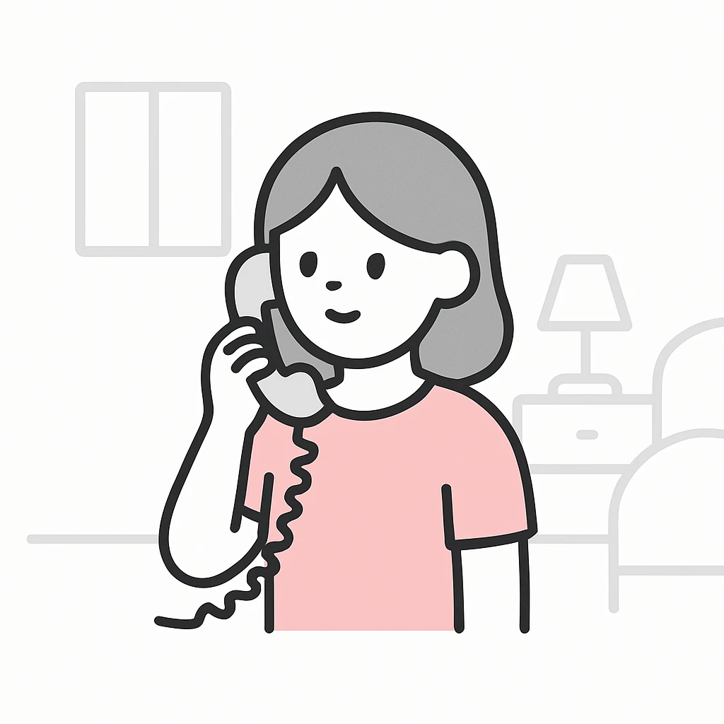 girl talking on telephone in her room emoji