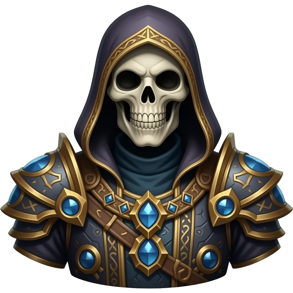 Path of Exile necromancer dark fantasy style emoji