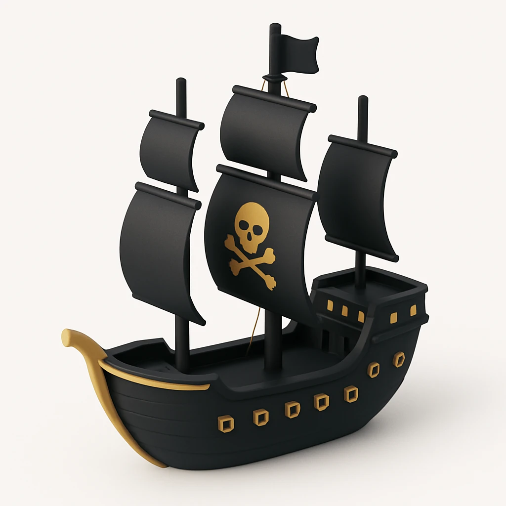 pirate ship emoji
