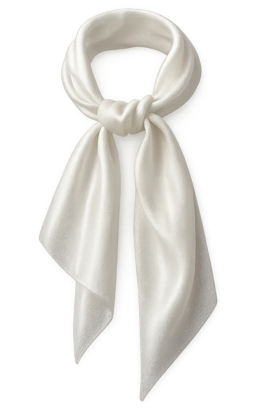 white sparkly silk scarf emoji