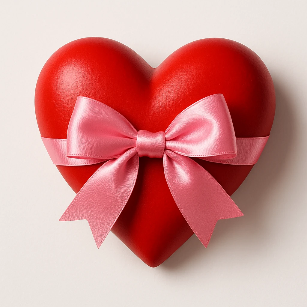 heart with a bow emoji