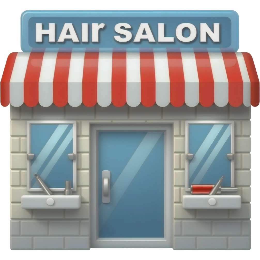 Signboard Hair Salon emoji