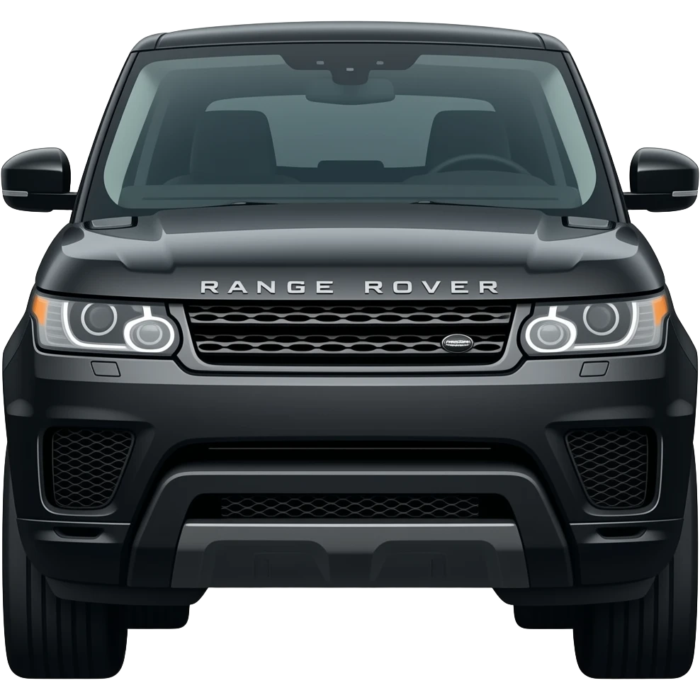 Black range rover sport with black wheels emoji