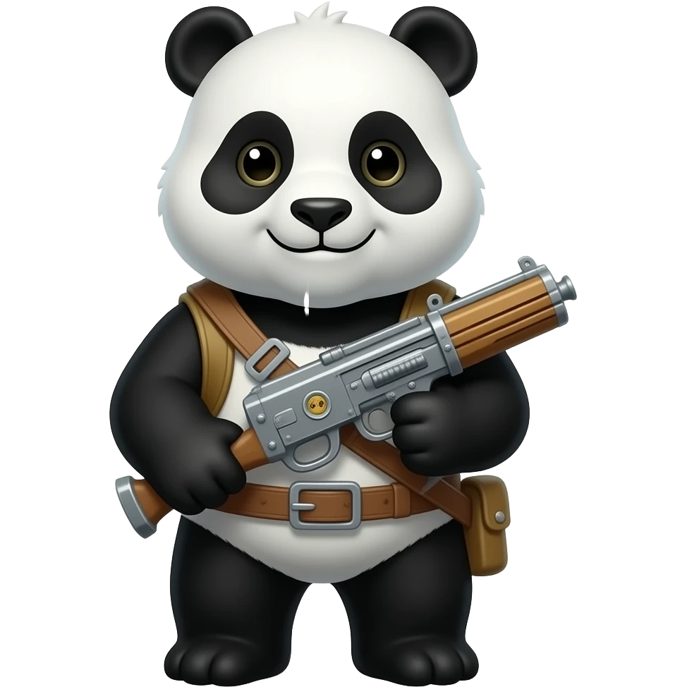 panda holding a rpg emoji