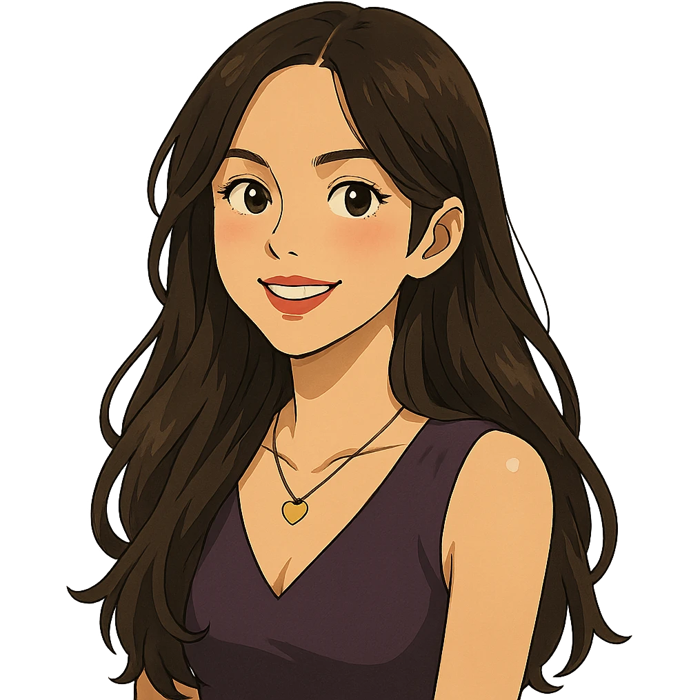 portrait of Olivia Rodrigo, pop singer, expressive style, ghibli style emoji